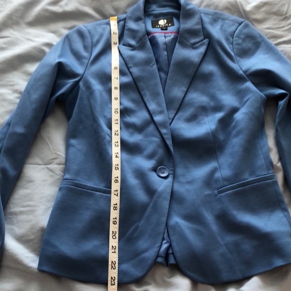 Jessica Light Blue Blazer Size Petite 2P - Picture 5 of 9